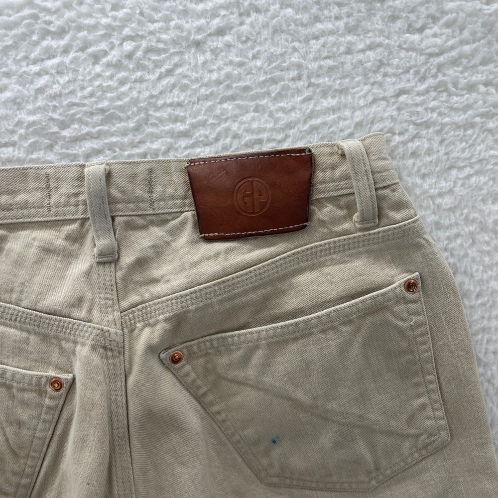 Grease Point Workwear Pants Mens 30x32* Beige Double Knee Selvedge Workwear USA - Picture 6 of 16